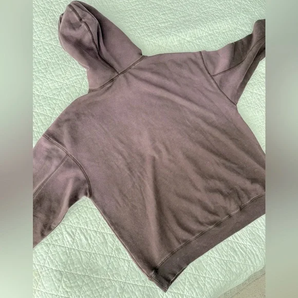 H&M Purple Sweatshirt Relaxed Fit Cotton-Blend - Picture 7 of 8